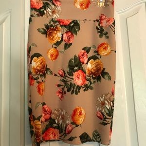 Floral pencil skirt